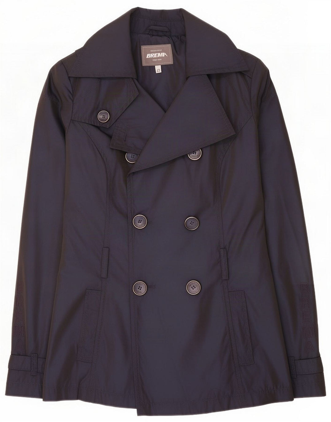 Trench Donna Brema IT 42 Medio Blu Navy Poliuretano