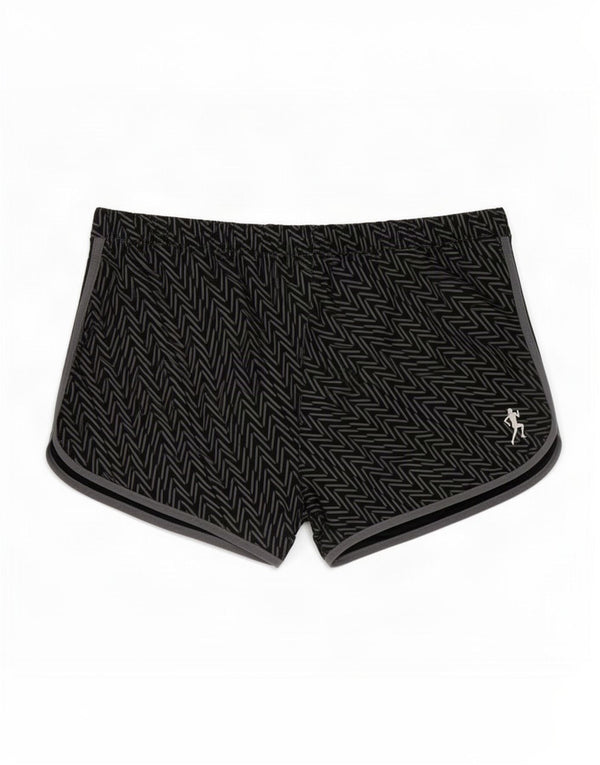 Pantaloncini sportivi Adidas Climalite da donna UK 14 Large Black Chevron Poliestere