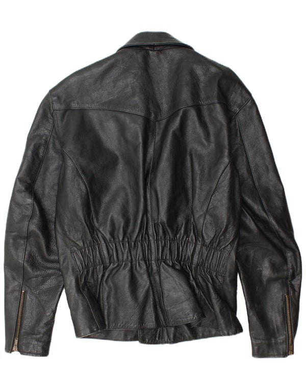 Giacca da motociclista in pelle da uomo Takai UK 40 Large Nera