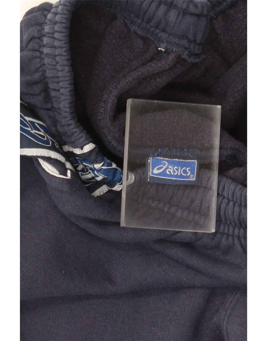 Pantaloni da tuta grafica da uomo Asics a righe medie blu navy