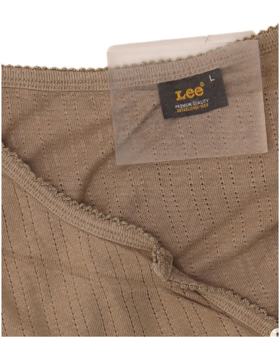 Lee Top da donna a maniche lunghe UK 14 Large Beige