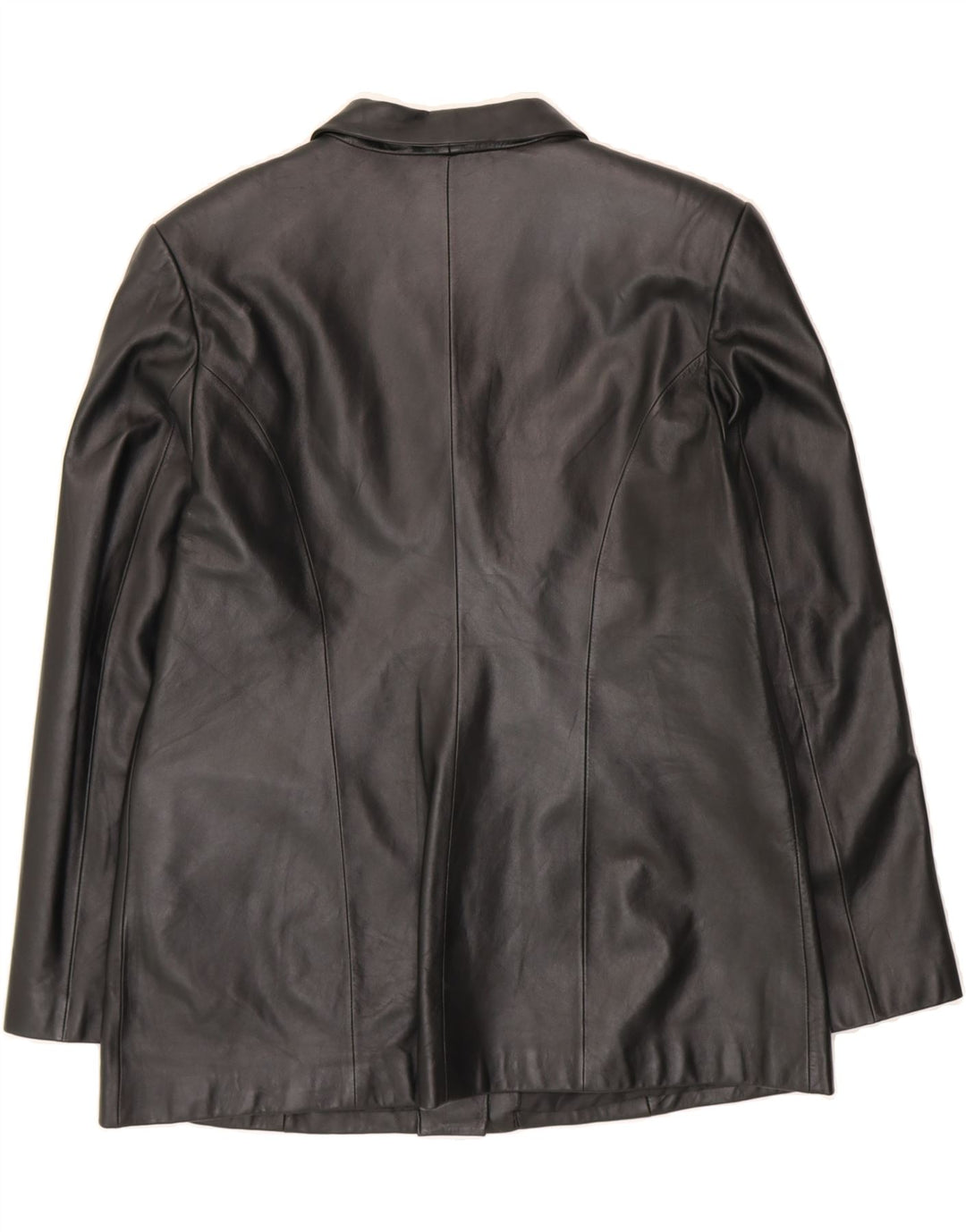 SUMMIT Womens Leather Jacket UK 20 2XL Black Leather Vintage Summit and Second-Hand Summit from Messina Hembry 