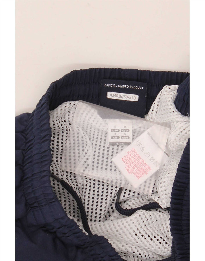 Pantaloncini sportivi da uomo Umbro piccoli in poliestere blu navy