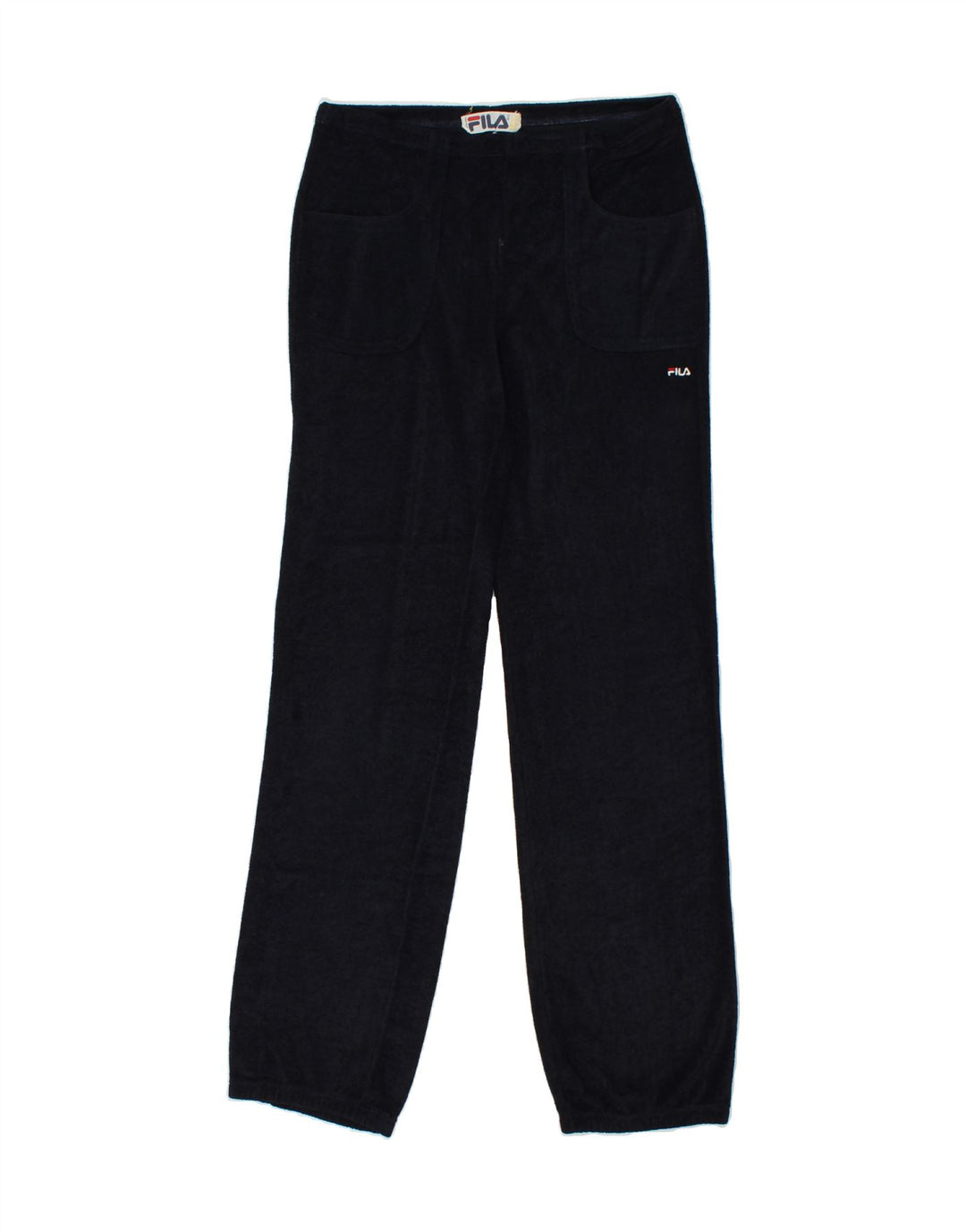 FILA Womens Tracksuit Trousers Joggers UK 10 Small  Navy Blue Polyamide Vintage Fila and Second-Hand Fila from Messina Hembry 