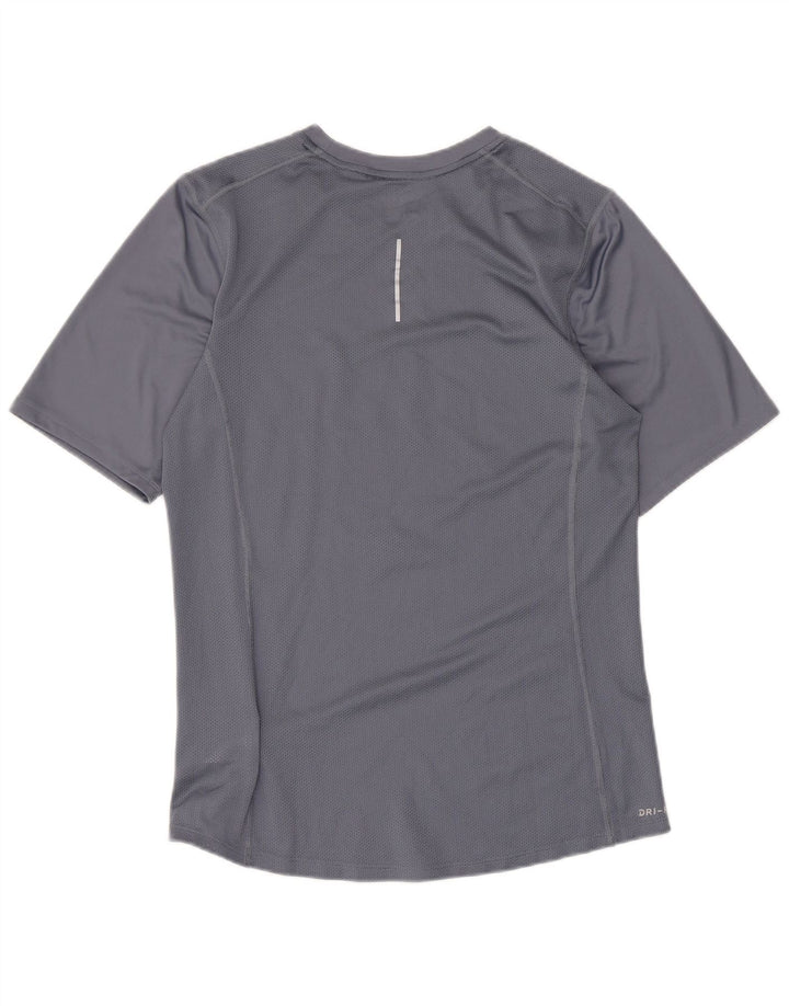 T-shirt grafica Nike Dri Fit da uomo, piccola, in poliestere grigio