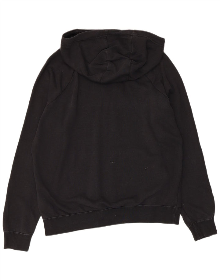 Felpa con cappuccio da uomo NIKE, cotone nero medio