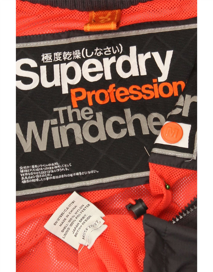 Giubbotto bomber grafico da donna Superdry The Windcheater UK 14 medio nero
