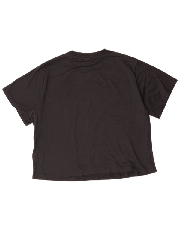 T-shirt grafica corta ADIDAS da donna, vestibilità regolare, UK 20/22 XL Nera