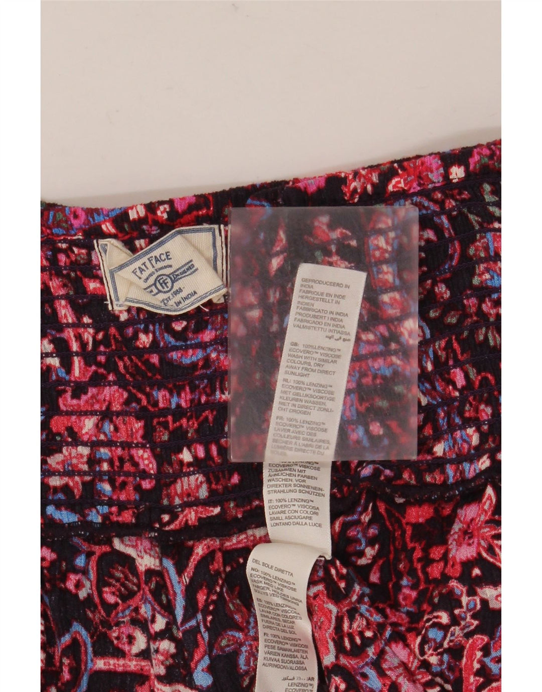 Pantaloncini a vita alta da donna Fat Face W34 Large Paisley multicolore