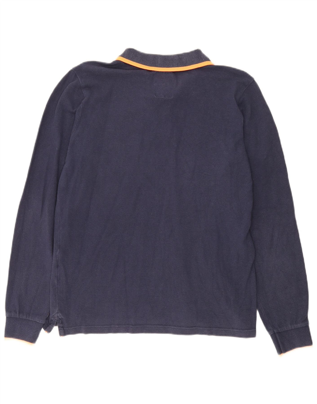 Polo da uomo a maniche lunghe North Sails in cotone blu navy medio