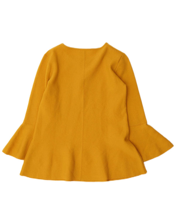 Luisa Spagnoli Camicetta da donna con maniche a 3/4 Top UK 10 Small Giallo