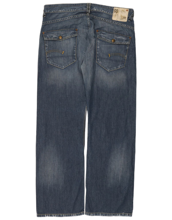 Jeans dritti da uomo G-Star 3301 W38 L34 cotone blu