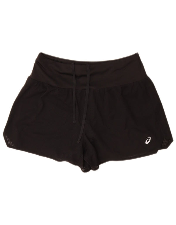 Pantaloncini sportivi da donna Asics UK 12 medio nero poliestere