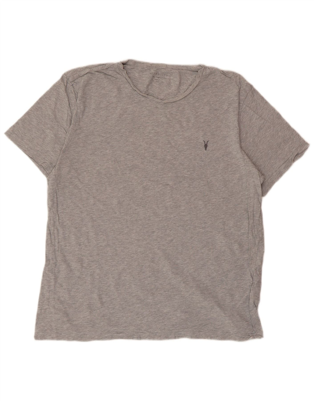 T-shirt da uomo slim fit All Saints, taglia grande, in cotone grigio