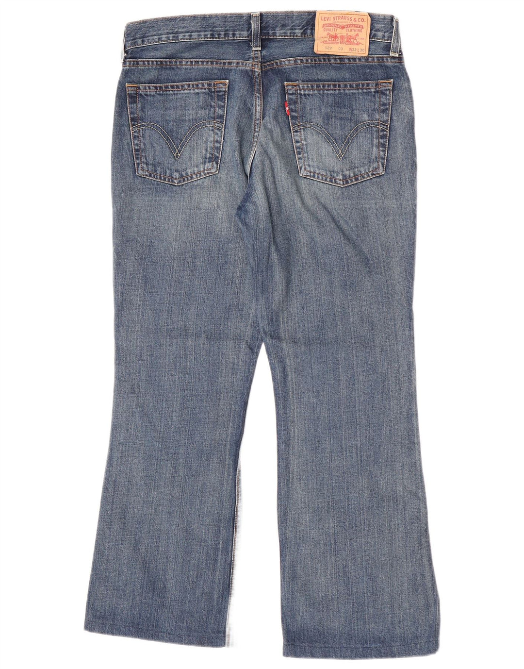 Jeans Levi's da donna 529 svasati W32 L27 cotone blu
