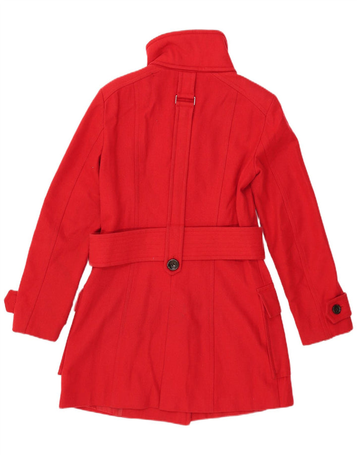 Soprabito da donna ZARA UK 12 rosso medio in lana