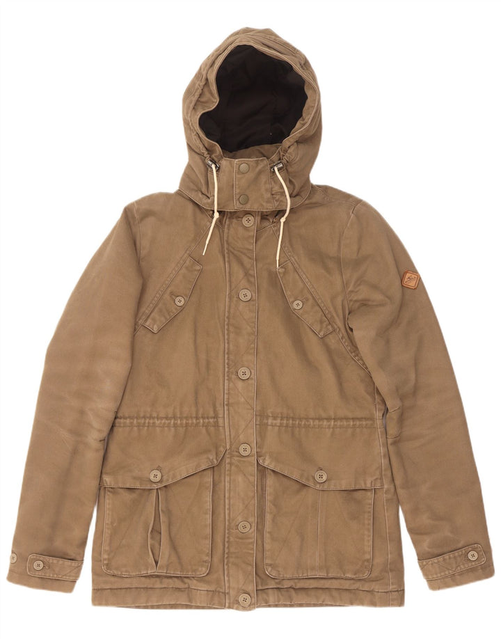Giacca parka con cappuccio da donna O'Neill UK 14 Cotone beige medio