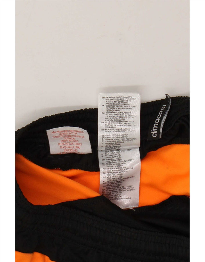 Pantaloncini sportivi Adidas Climacool da ragazzo 11-12 anni in poliestere color block nero