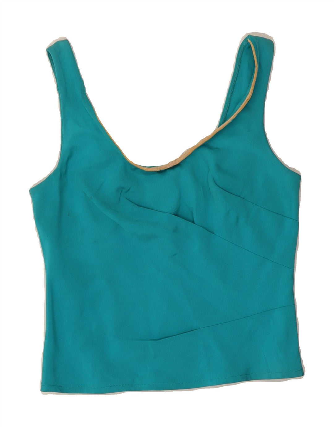 VINTAGE Womens Crop Cami Top IT 46 Large Turquoise Vintage Vintage and Second-Hand Vintage from Messina Hembry 