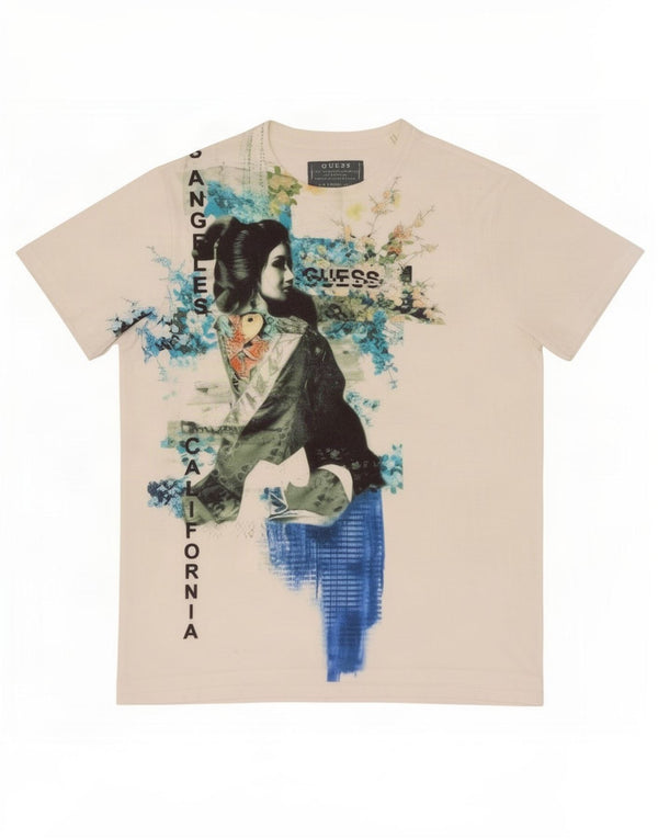T-shirt grafica da donna Guess Top UK 12 Medium White