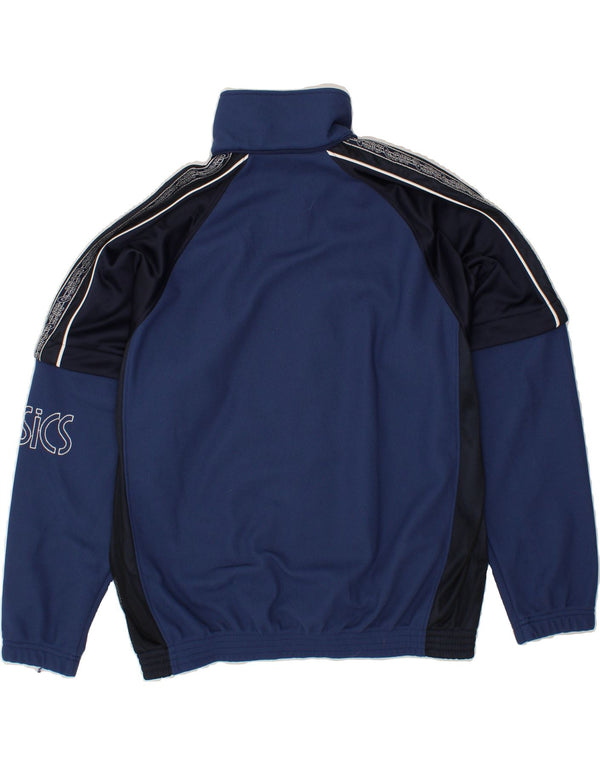 Giacca da tuta grafica ASICS da uomo, colore blu navy medio