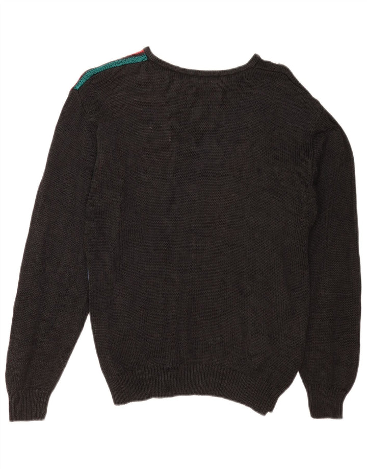 Maglione maglione girocollo da donna Malina Wong EU 38 medio nero retrò
