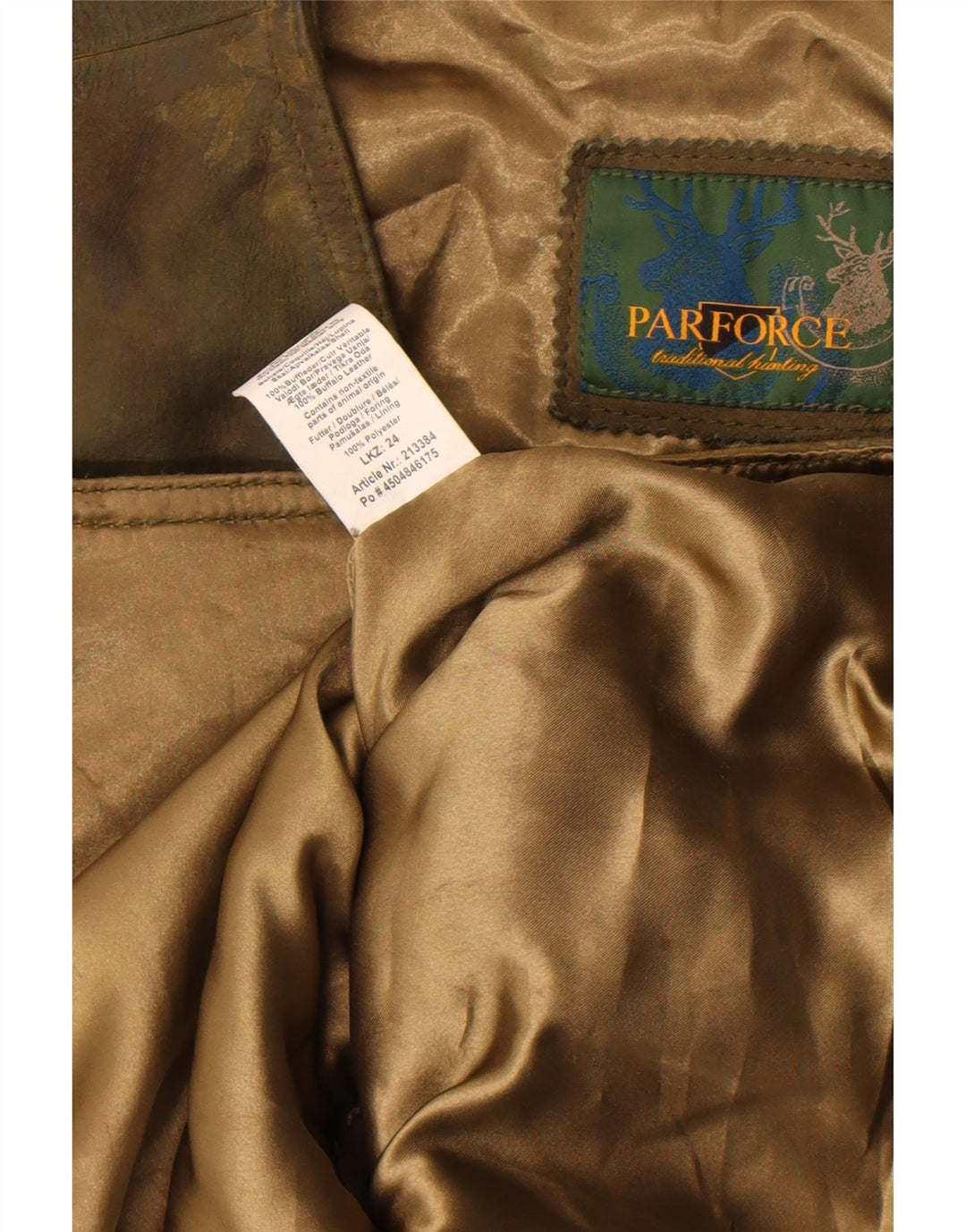 Gilet in pelle da uomo Parforce in pelle kaki media