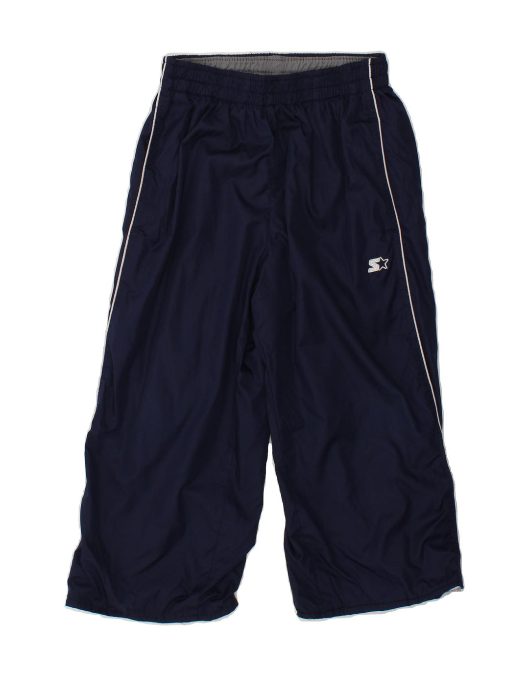 STARTER Boys Capri Tracksuit Trousers 10-11 Years Large Navy Blue Vintage Starter and Second-Hand Starter from Messina Hembry 