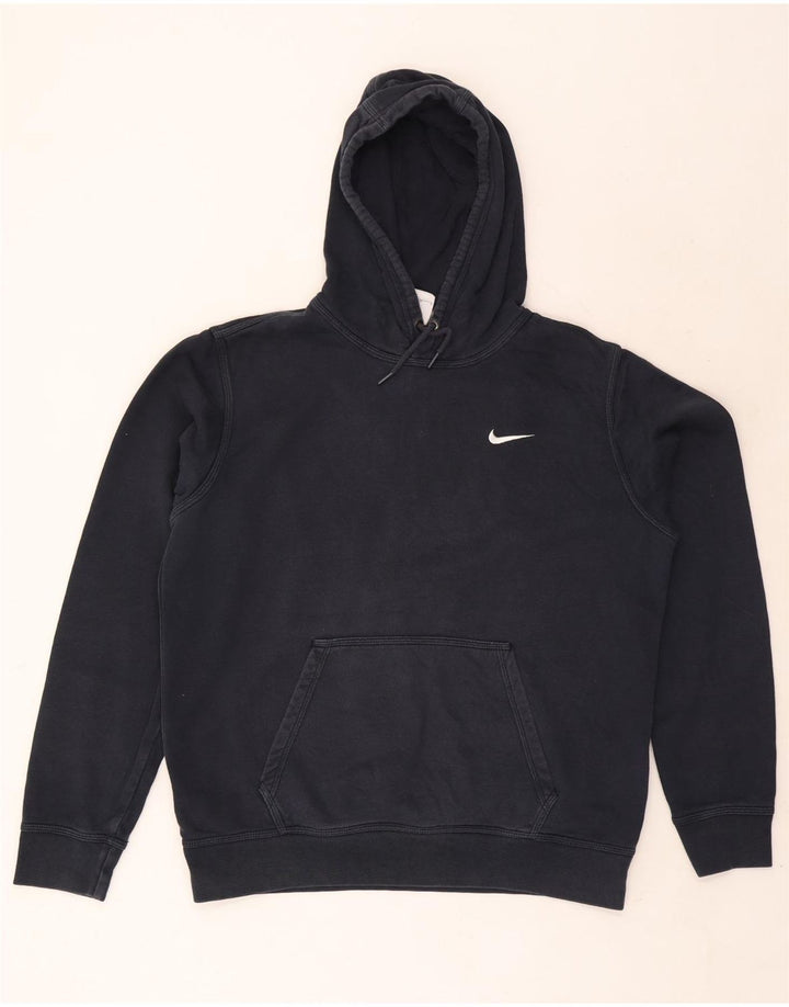Felpa con cappuccio da uomo Nike Large in cotone blu navy