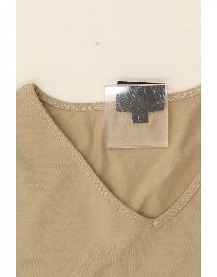 T-shirt Donna Trussardi Top UK 14 Large Beige