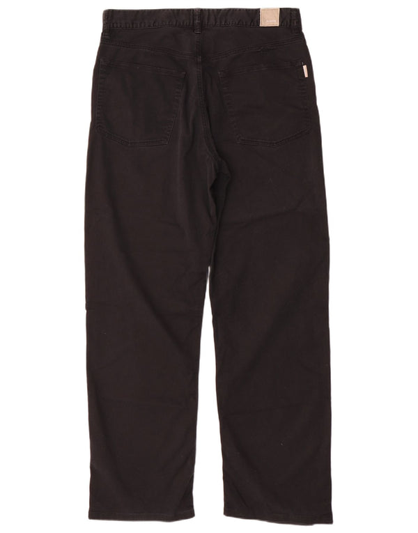 Pantaloni casual dritti da uomo Avirex W32 L30 cotone nero