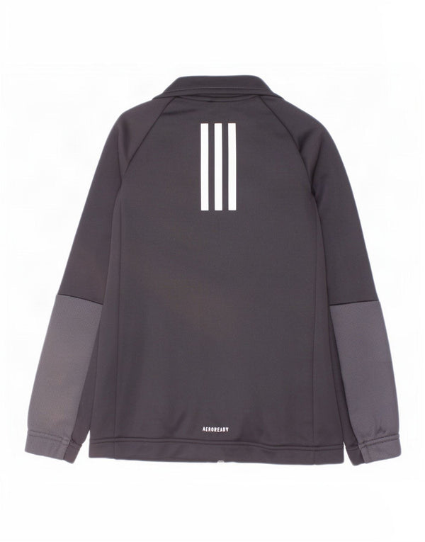 Giacca da tuta Adidas Aeroready da ragazzo 7-8 anni, color block nero