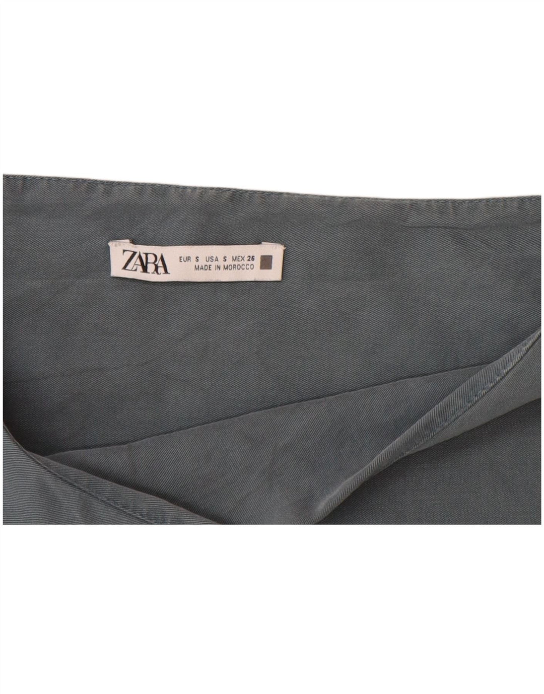 Top Zara da donna oversize in camicetta UK 10 piccolo in cotone color block grigio
