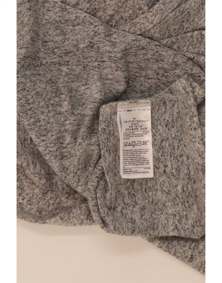 Maglione cardigan aperto per ragazze Gap 8-9 anni Rayon grigio medio