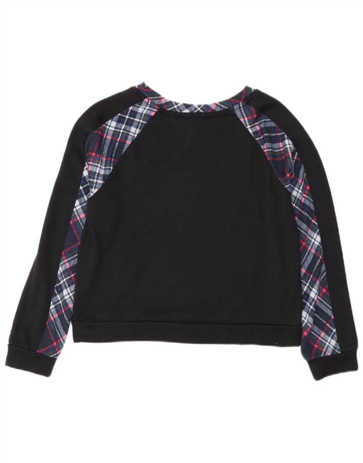 Tuta intera da donna con grafica Tommy Hilfiger UK 14 Medium Blu Navy a quadri