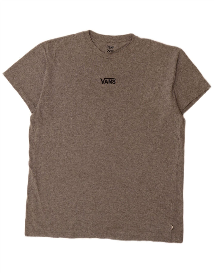 T-shirt da uomo Vans grande grigia chiazzata