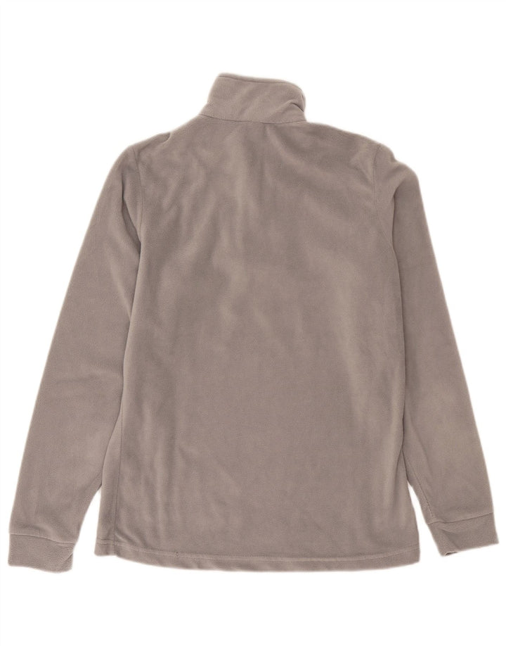 Maglione in pile da donna Brugi con collo e zip UK 14 Poliestere grigio medio