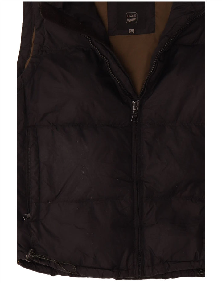 Gilet imbottito da uomo Gas UK 40 grande poliestere nero