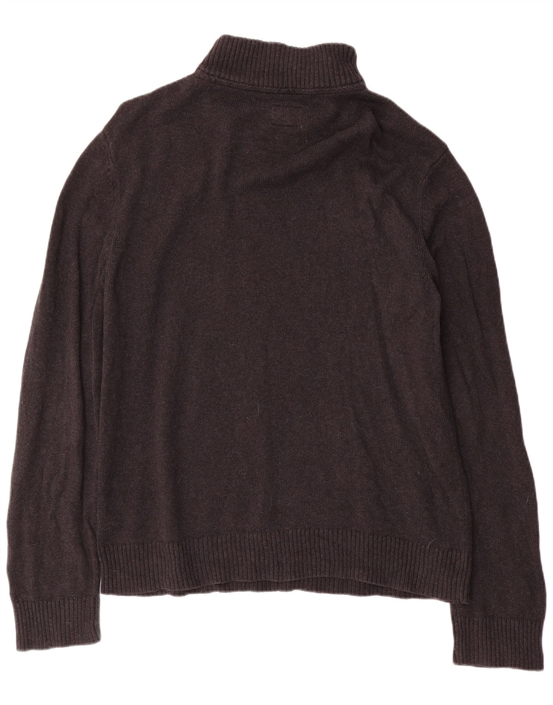 Maglione da uomo con collo con zip Fat Face, grande cotone grigio