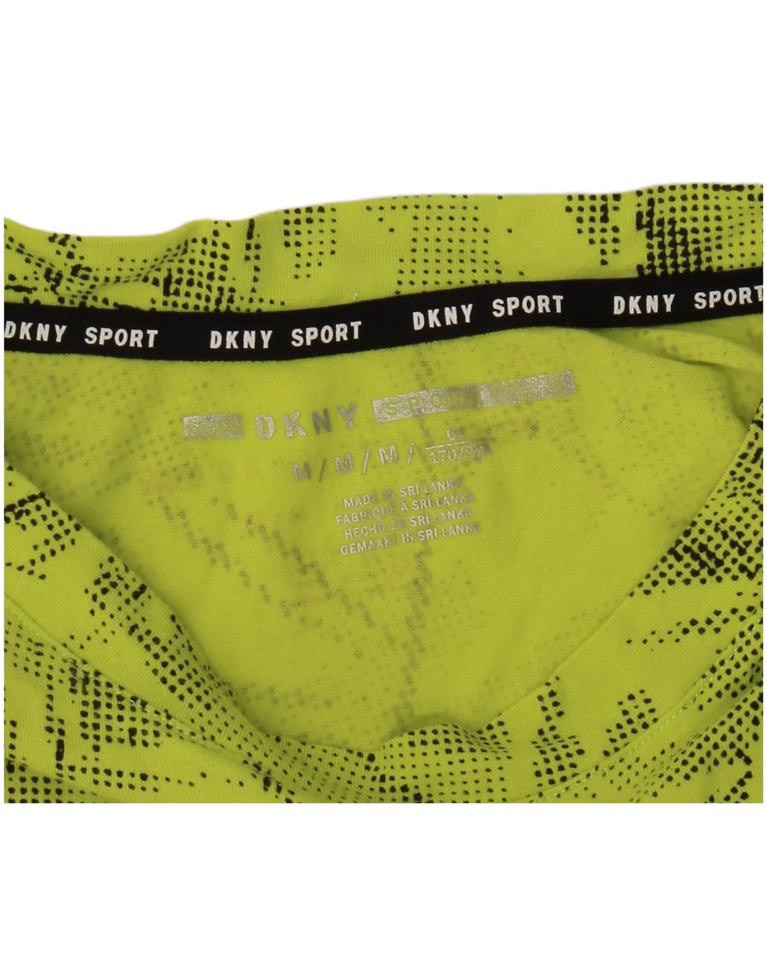 T-shirt grafica da uomo Dkny Top verde medio floreale