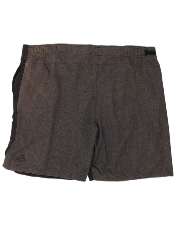 Pantaloncini sportivi Adidas Climalite da uomo 2XL Poliestere color block nero