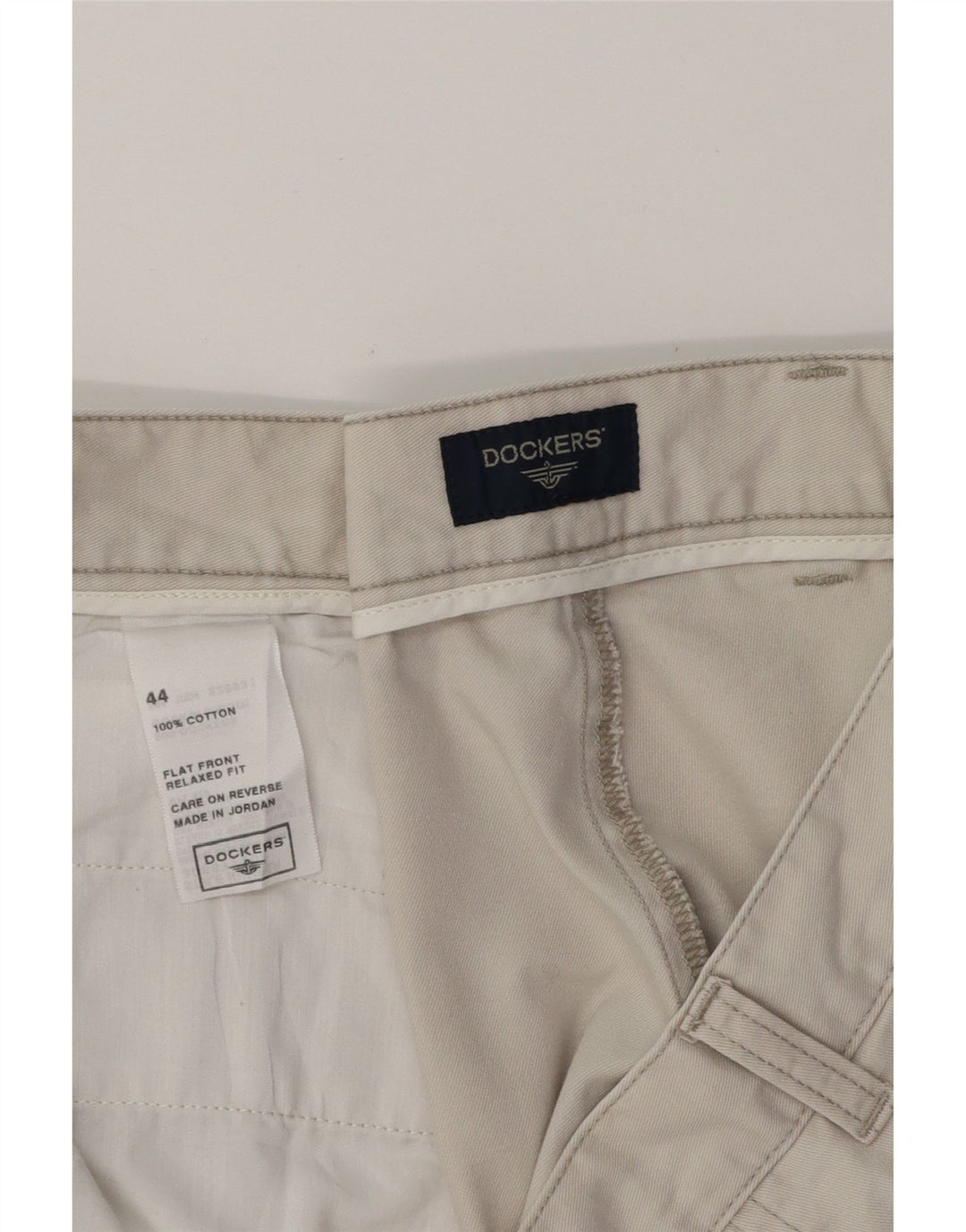 DOCKERS Mens Relaxed Fit Cargo Shorts 2XL W44 White Cotton Vintage Dockers and Second-Hand Dockers from Messina Hembry 