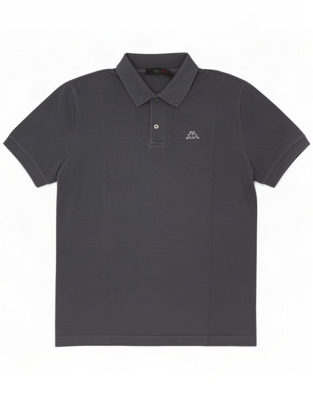 Polo da uomo Kappa in cotone grigio medio