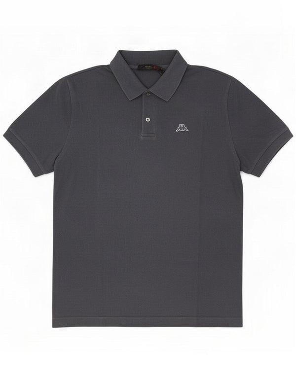 Kappa Mens Polo Shirt Medium Grey Cotton