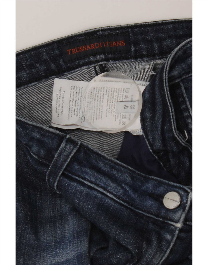 Jeans Slim Donna Trussardi W28 L28 Blu Cotone