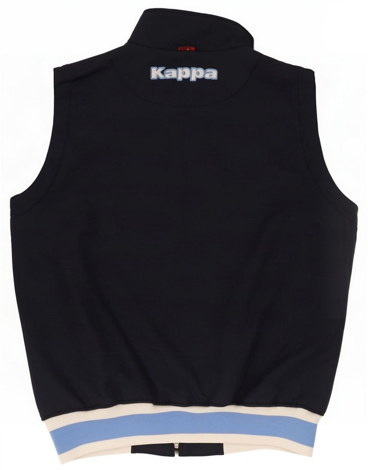Kappa Giacca da tuta grafica da uomo piccola blu navy Colourblock