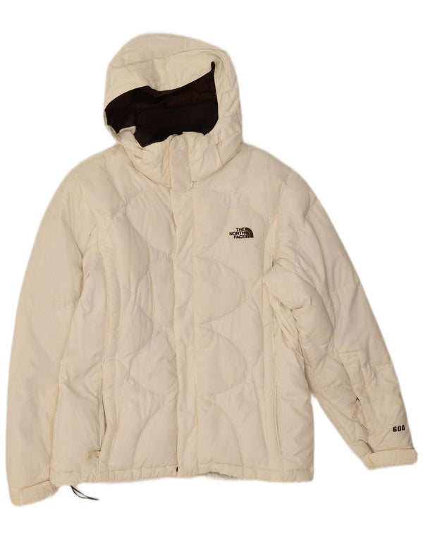 Giacca imbottita con cappuccio da donna The North Face UK 14 nylon bianco medio