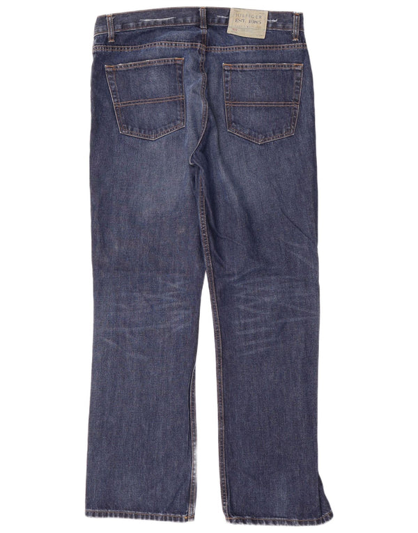 TOMMY HILFIGER Jeans bootcut da uomo W34 L32 cotone blu