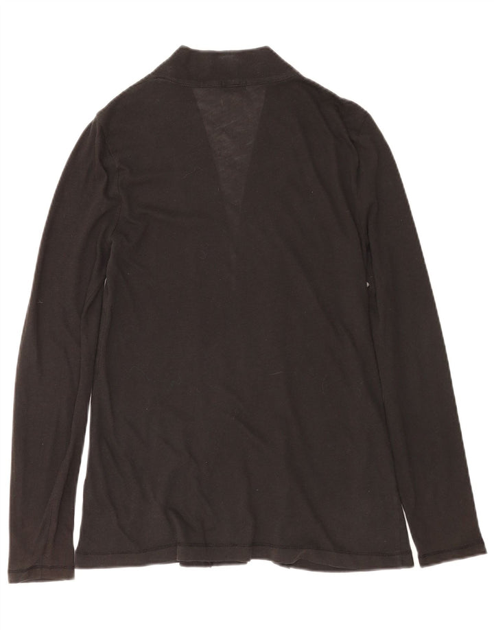 Maglione cardigan aperto da donna J. Crew UK 10 piccolo cotone nero