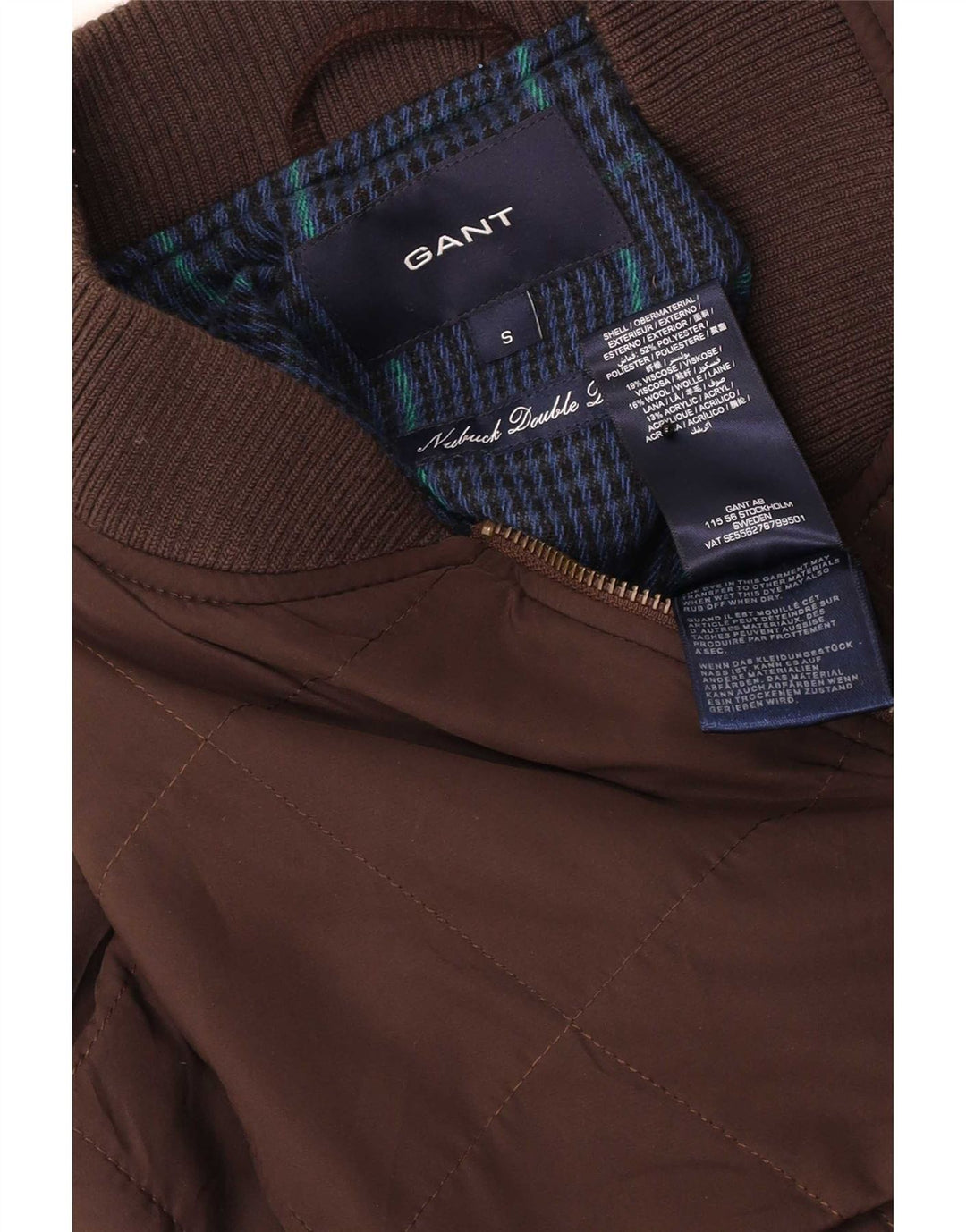 Gilet da uomo Gant UK 36 piccolo poliestere marrone